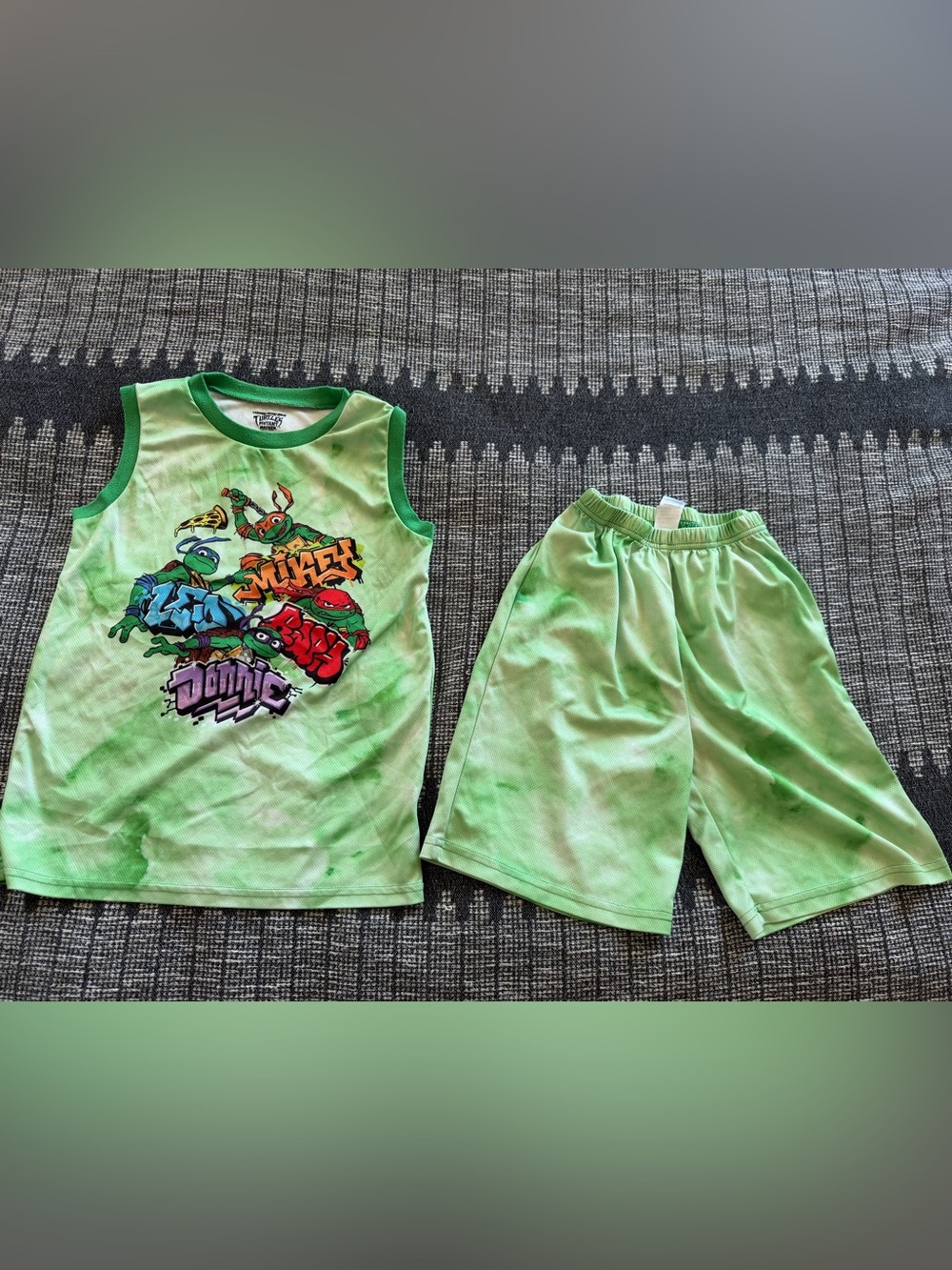 Green Teenage Mutant Ninja Turtles Tank & Shorts Pajama Set